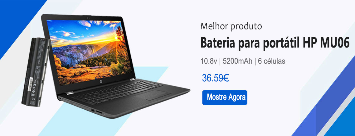 Substituição da bateria do notebook HP mu06