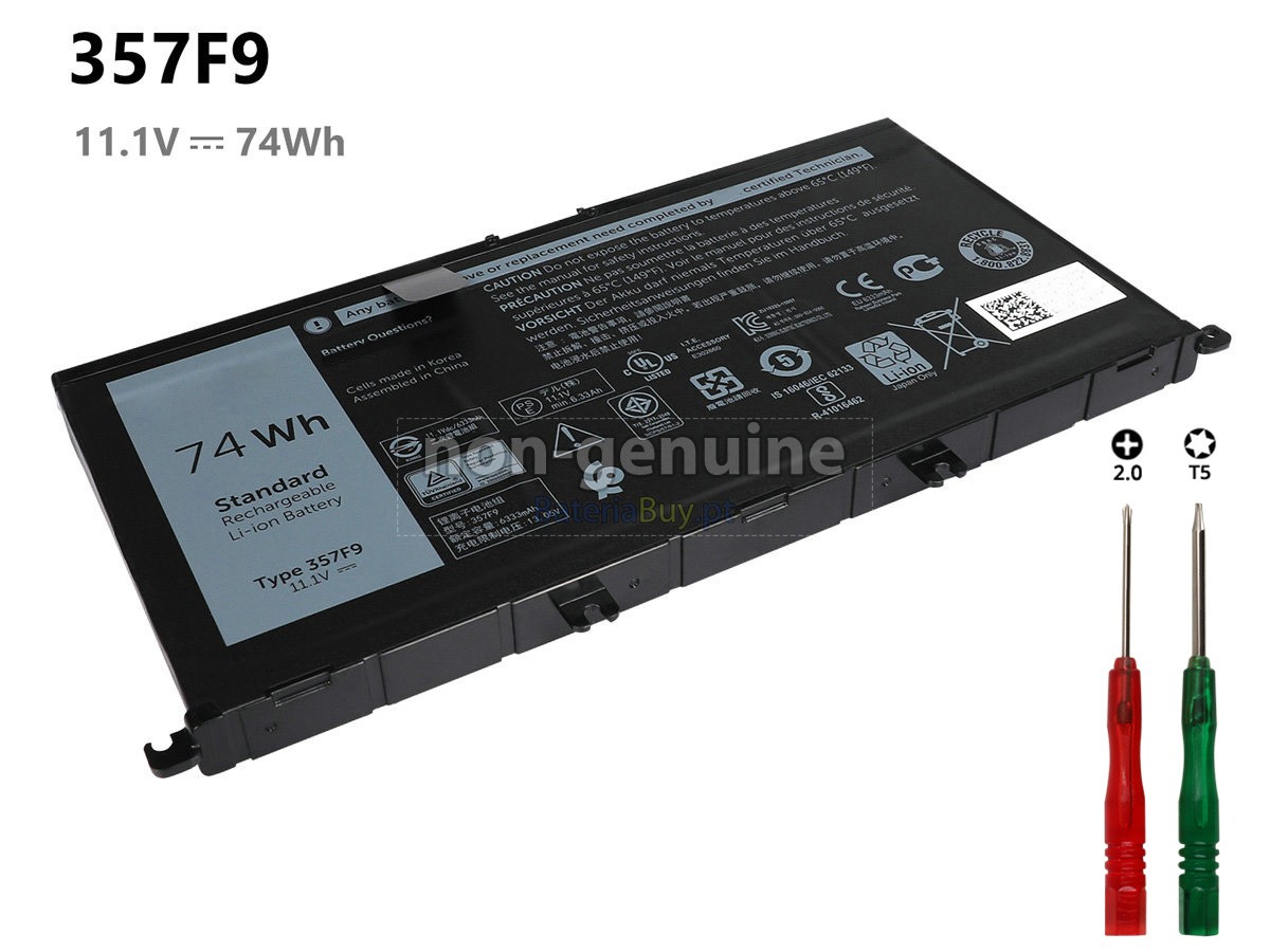 replacement Dell Inspiron 15-7557 battery