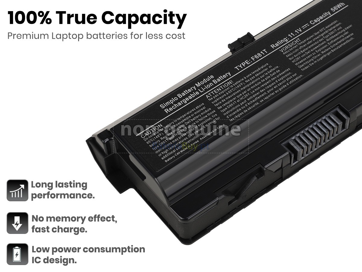replacement Dell F3J9T battery