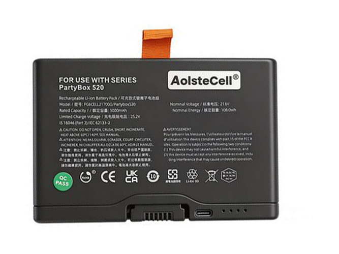 Battery for JBL PARTYBOX 520