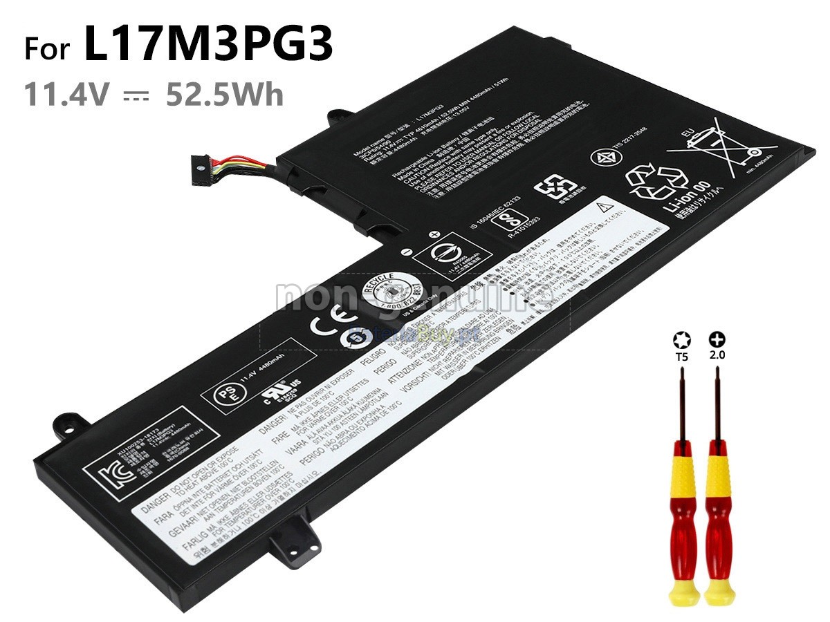 replacement Lenovo L17M3PG3 battery